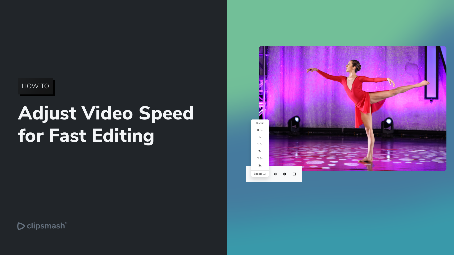 Adjust Video Speed